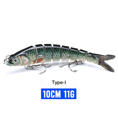 10/14cm Sinking Wobblers Fishing Lures Jointed Crankbait Swimbait 8 Segment Hard Artificial Bait For Fishing Tackle Lure